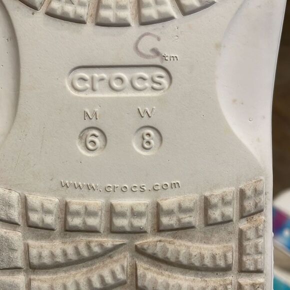 Crocs Classic Two Band Slide Sandal Shoes Unisex Size M6 W8 207771 Comfort - Picture 2 of 12